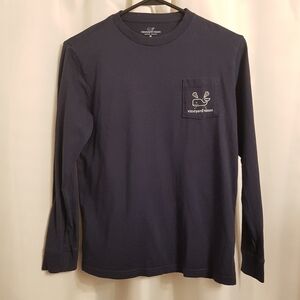 Vineyard Vines unisex Lacrosse whale shirt size M 12-14
